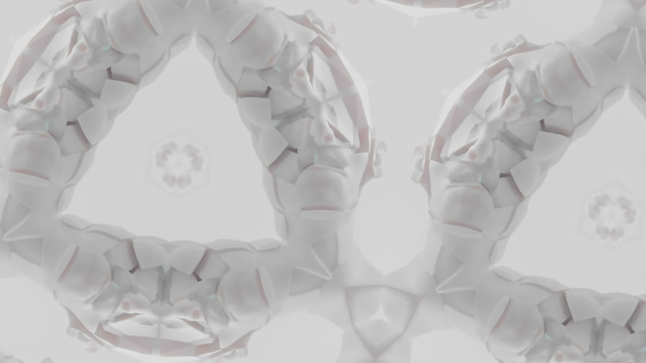 Destroyed android heads abstract animation