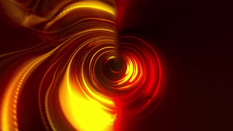 un túnel futurista brillante, generado por computadora. renderización 3d de fondo abstracto. dentro de un corredor giratorio