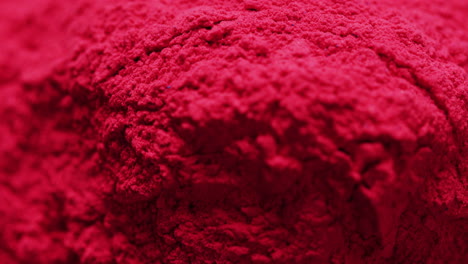 video of close up of red powder with copy space