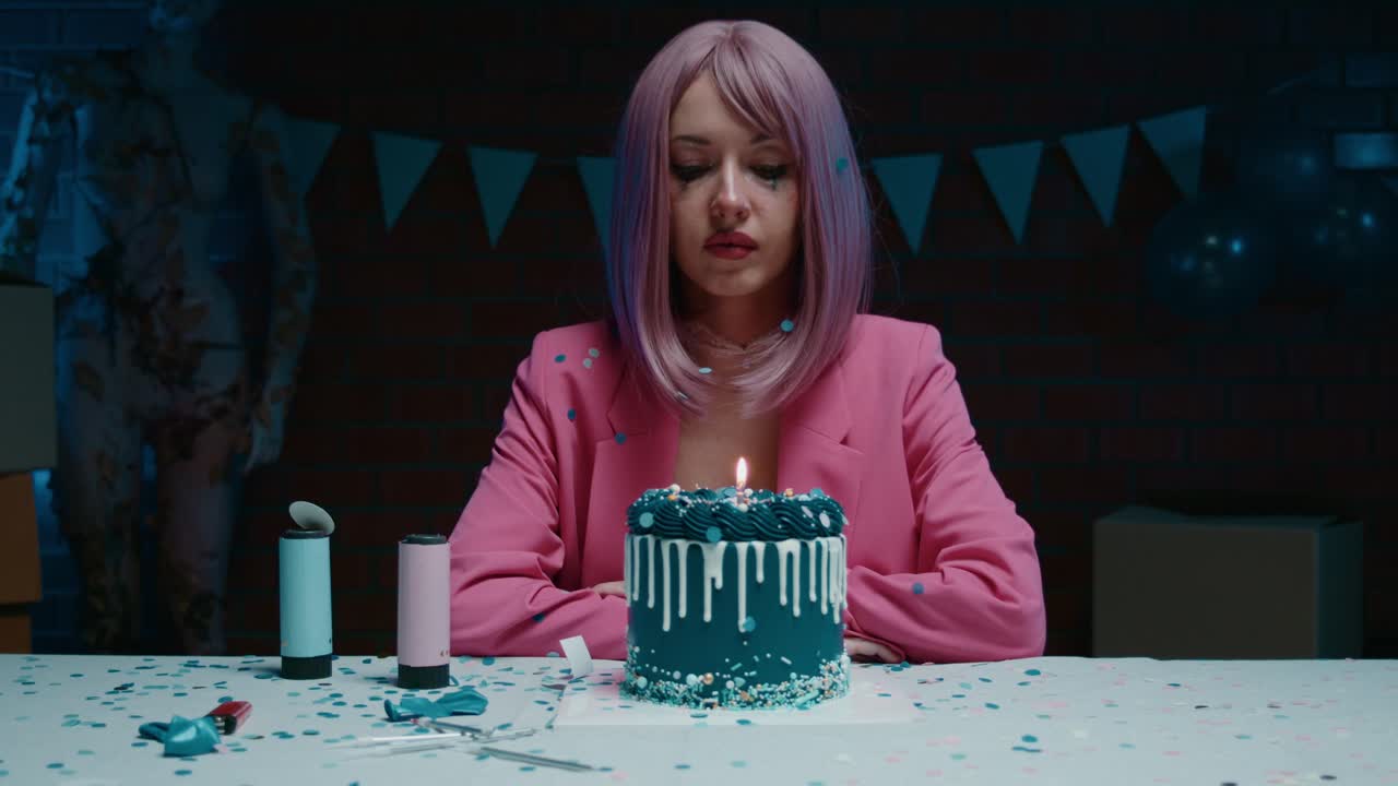 Birthday Celebration with Confetti