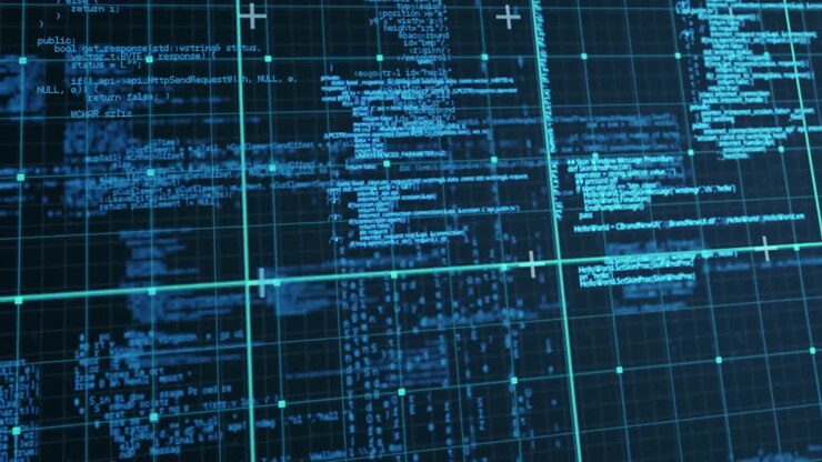 Digitale animatie van een matrix