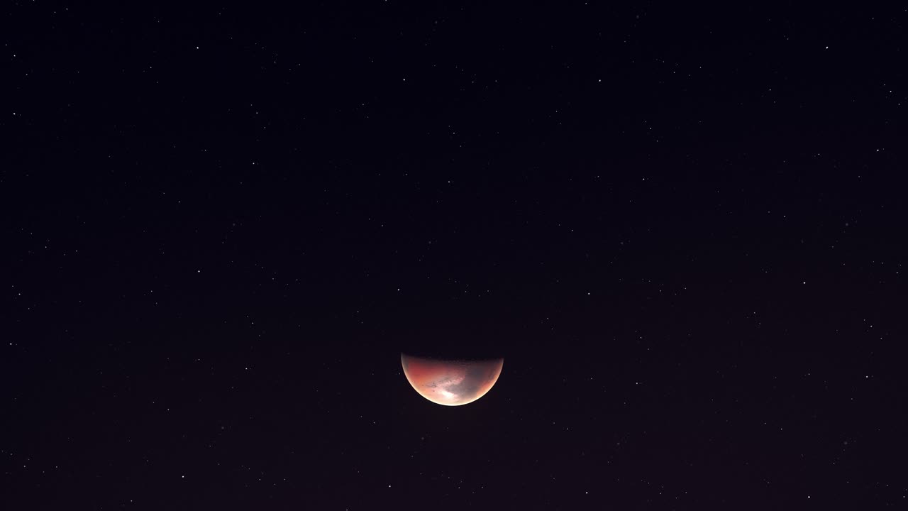 붉은 행성 화성과 우주에서 본 독특한 특징