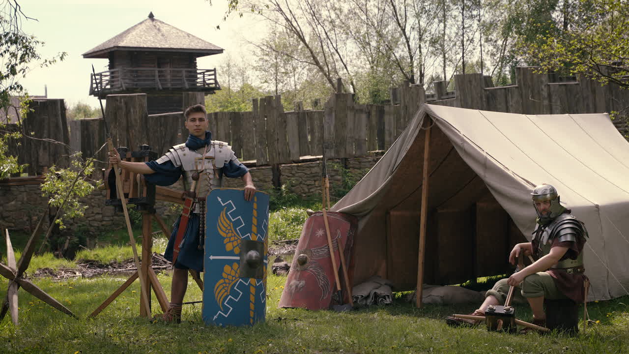 Roman Soldiers in Camp