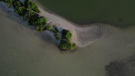 Unberührte-Strände-Der-Insel-Holbox-Mit-Atemberaubenden-Drohnenaufnahmen-Vom-Meer