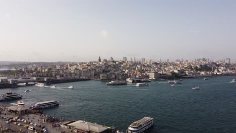 Bosphorus-Bridge-and-Ships:-Iconic-Istanbul-Scenery