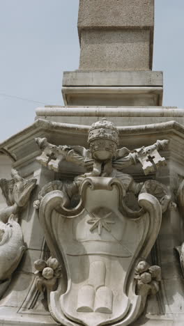 ancient roman architecture and obelisk detail