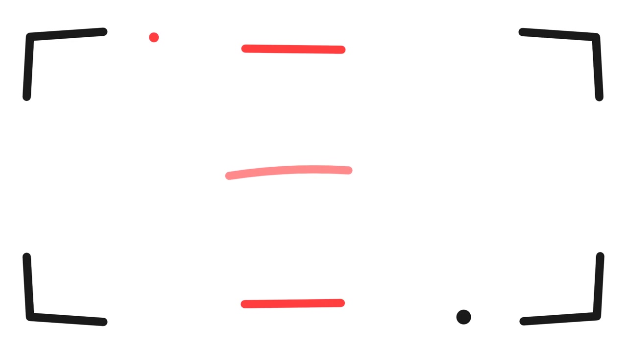 Abstraktní minimalistická animace geometrických tvarů a čar