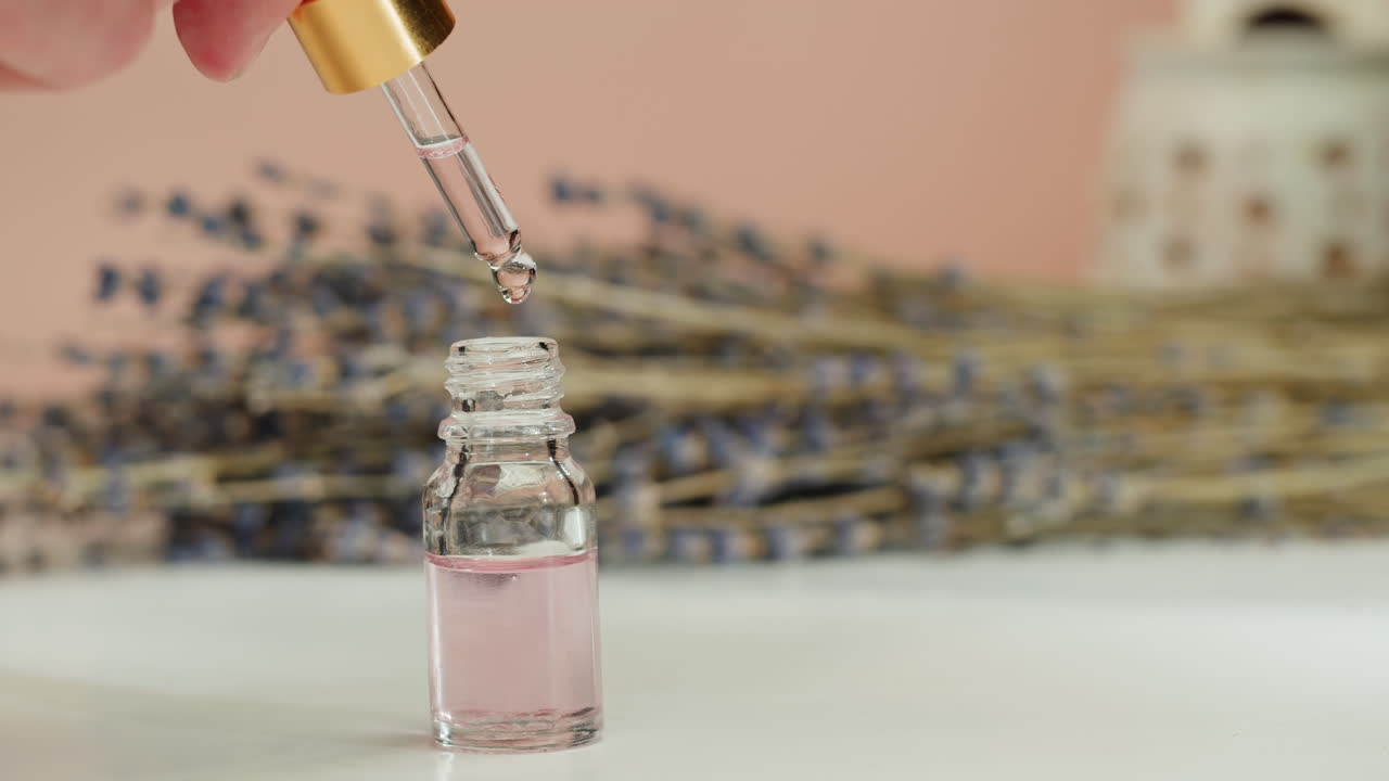 Applying Lavender Essential Oil