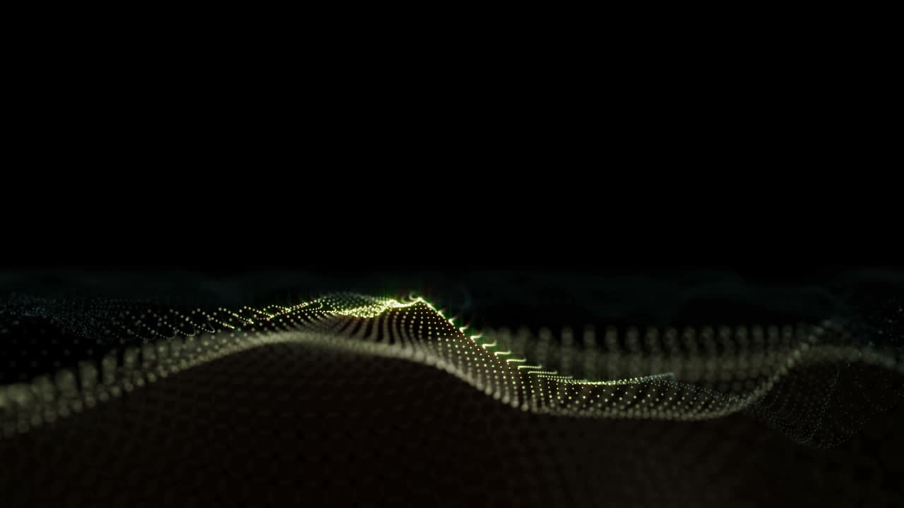Abstract Background Animation - Particle Wave