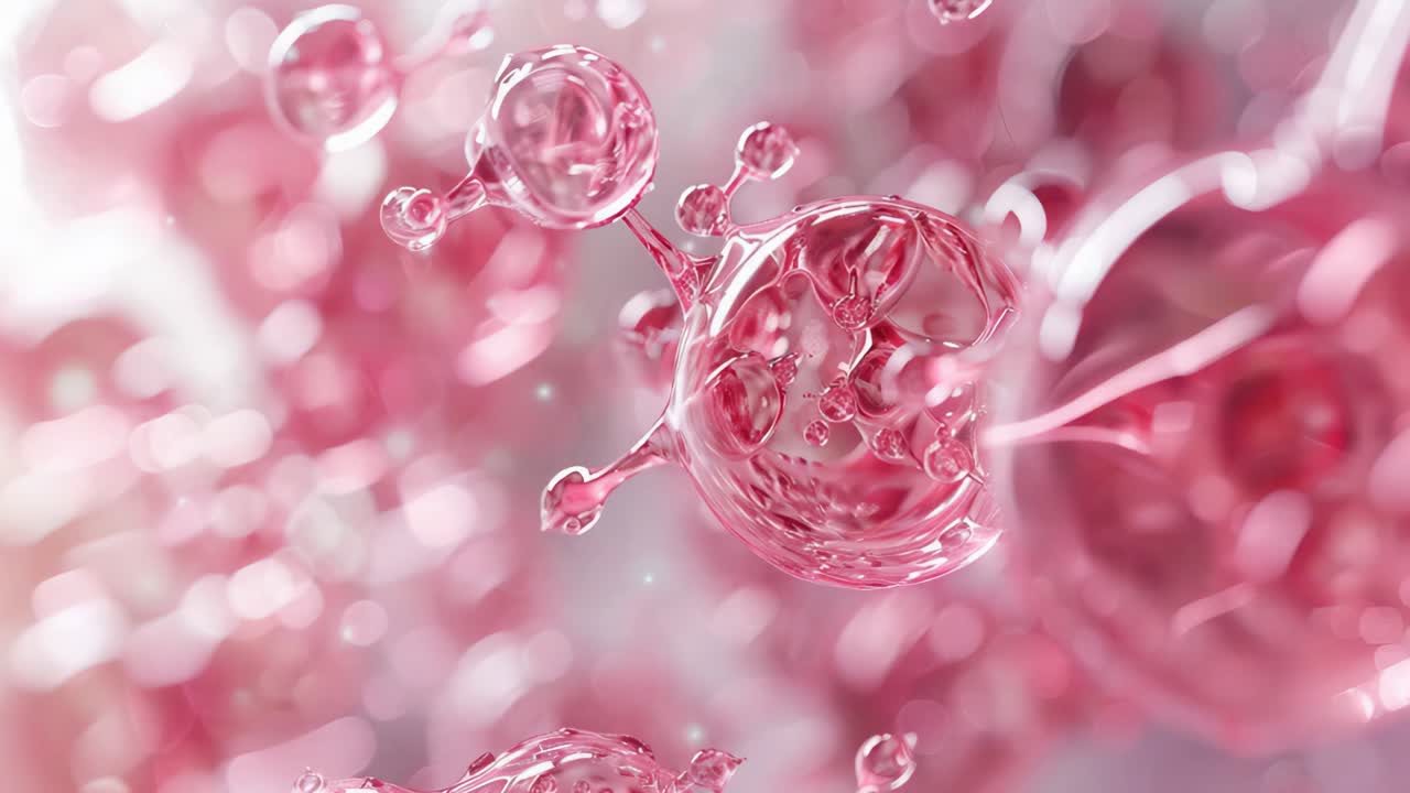Pink Liquid Bubbles