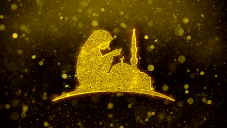 el icono de oración de dua namaz islámico