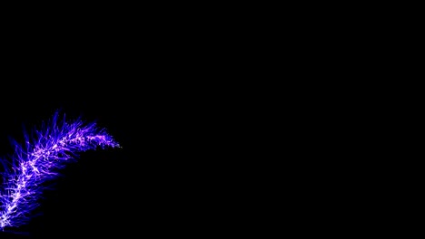 pequeña línea de iluminación brillante en fondos de color negro