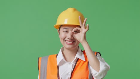 woman engineer in safety gear