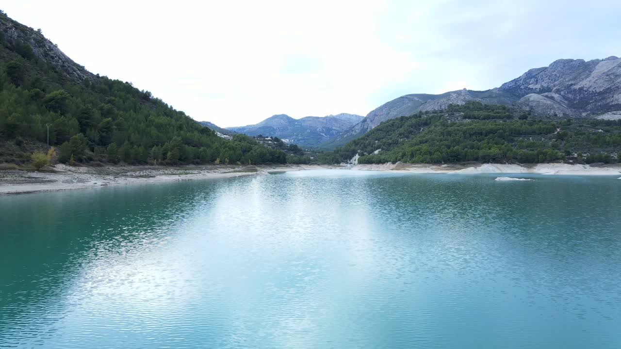 Serene Mountain Lake Reservoir in Spain