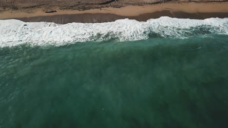 barcelona beach aerial view