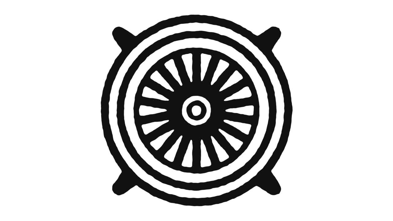 Jet Engine Icon Animation Footage & Alpha Channel