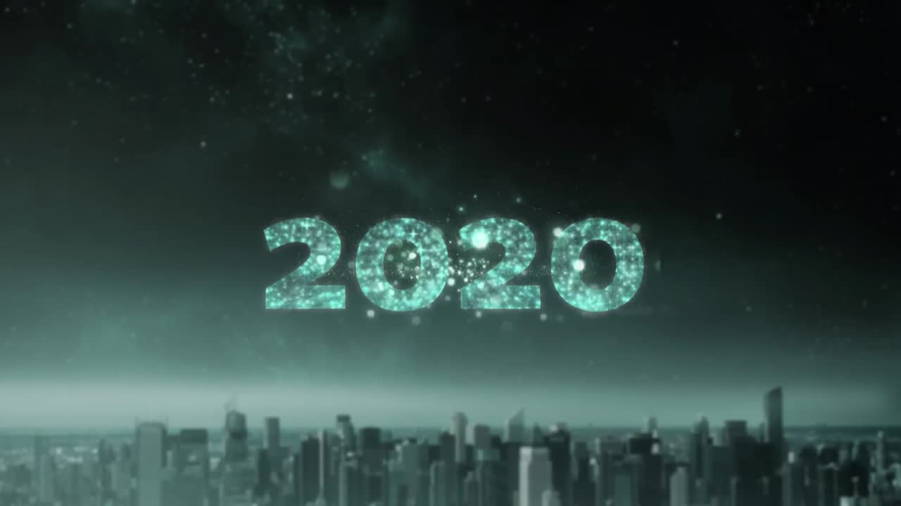 2020 escrito sobre fuegos artificiales