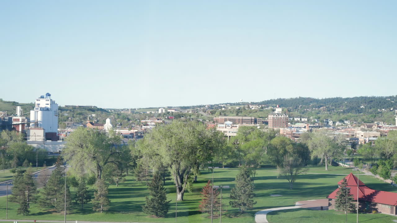 Morning time lapse of Rapid City, South Dakota