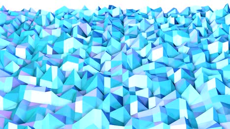 abstract simple blue violet low poly 3d surface as backdrop. soft geometric low poly motion background of shifting pure blue violet polygons. 4k fullhd seamless loop background.