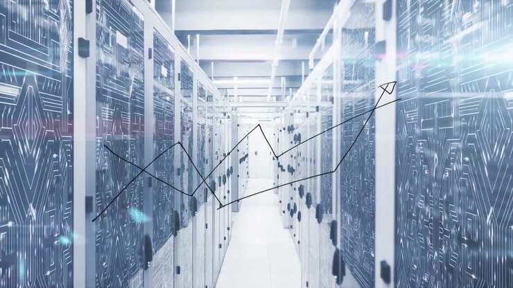 Animation of graph over server room