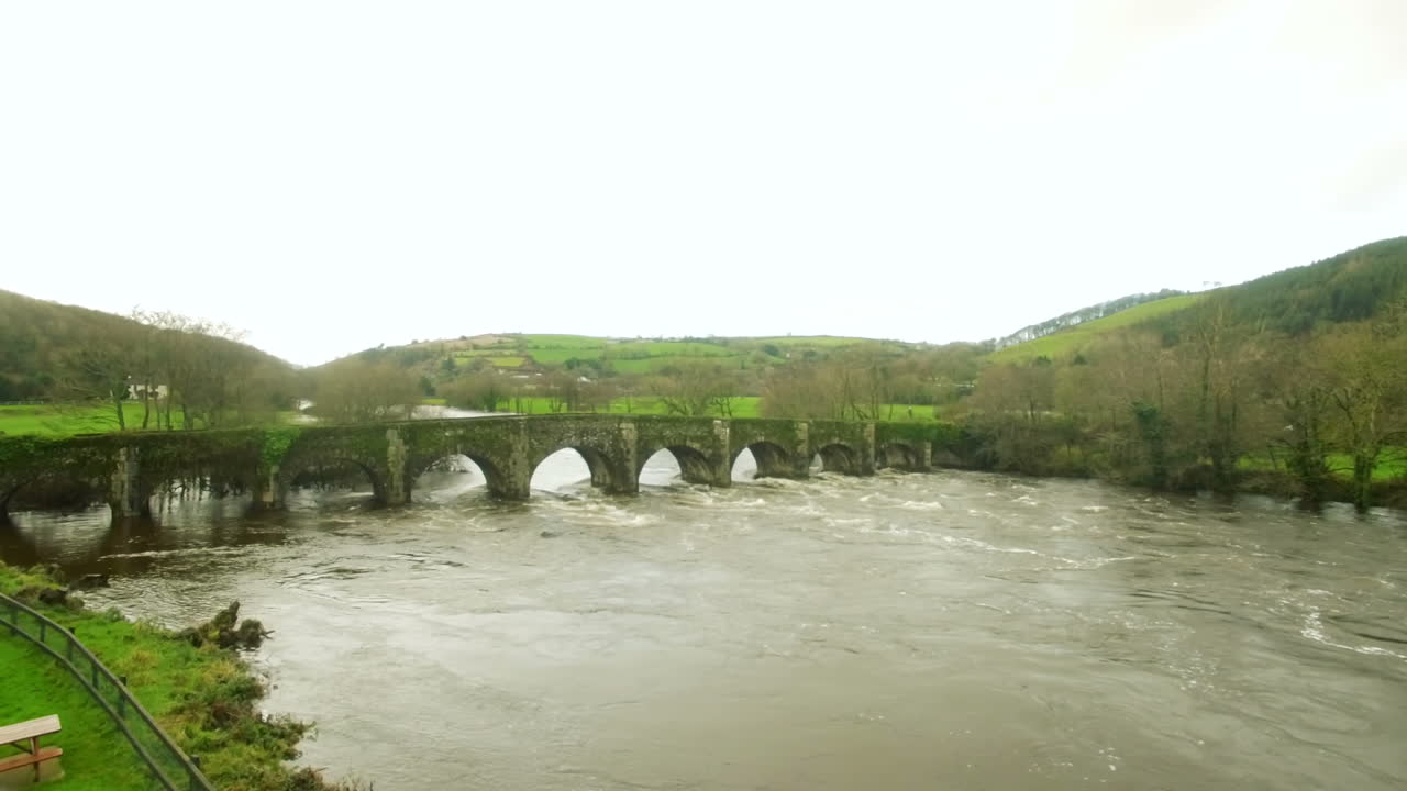아름다운 풍경의 드론 영상