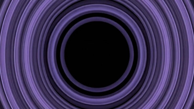 Círculos Concéntricos Púrpuras Abstractos Expandiendo y Pulsando