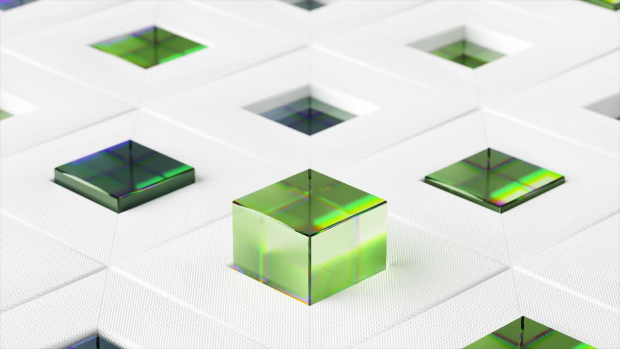 patrón geométrico abstracto con cubos transparentes