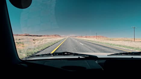 long, open road in the northern cape of south africa