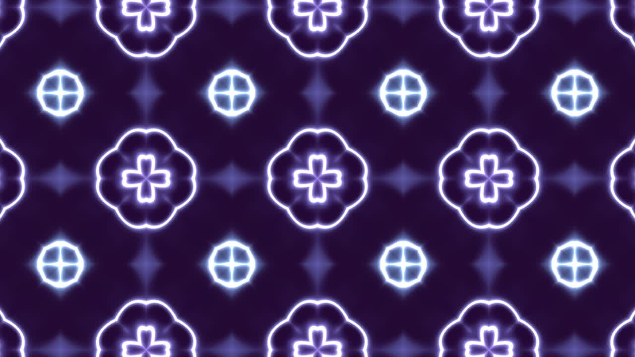 un mosaico dinámico abstracto con líneas brillantes ligeras en un fondo violeta. telón de fondo gráfico de movimiento simple