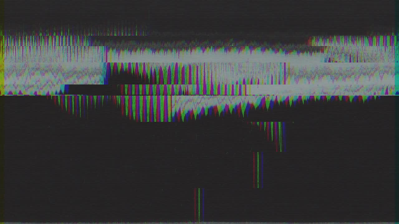 Unique Design Abstract Digital Animation Pixel Noise Glitch Error Video Damage