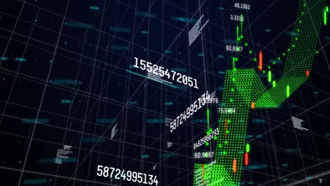 Animación-De-Cambio-De-Números-Y-Procesamiento-De-Datos-Sobre-Cuadrícula