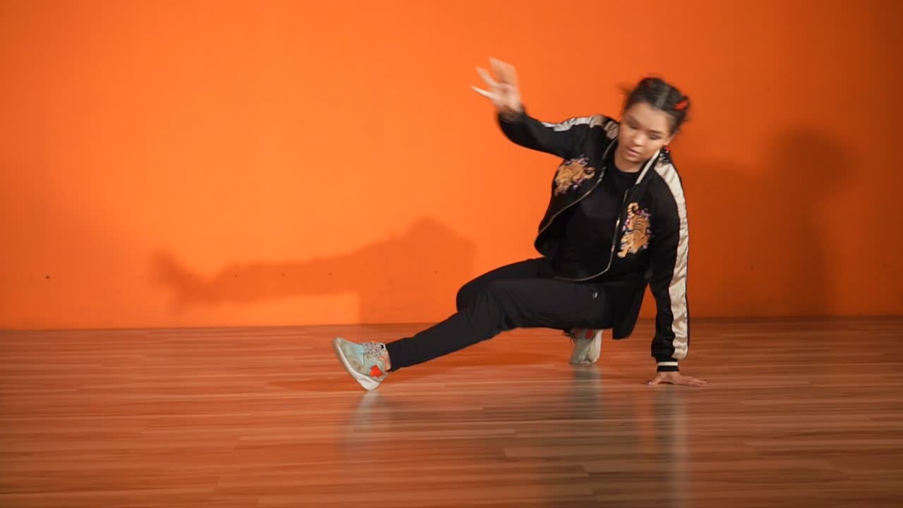 Breakdancing Performance by a Woman