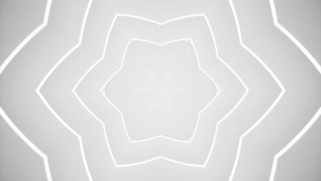white curved tunnel kaleidoscope effect. looped animation