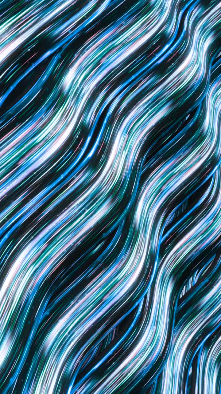 Abstract Blue and Green Wave Pattern
