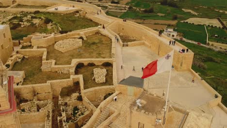 aerial flight along the castle