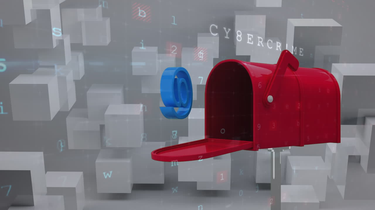 красный почтовый ящик