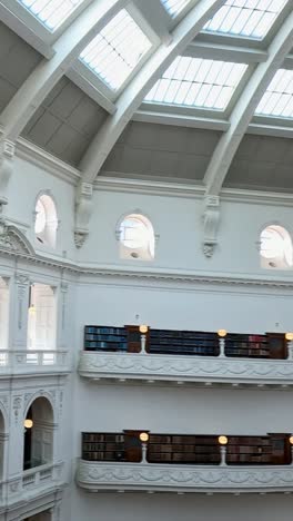 panoramic view of library\'s main reading room