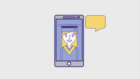 educación de la gente graduación en línea