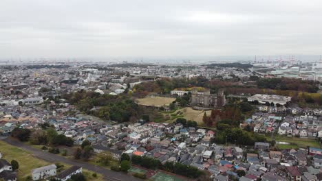 Skyline-Aerial-view-in-Yokohama