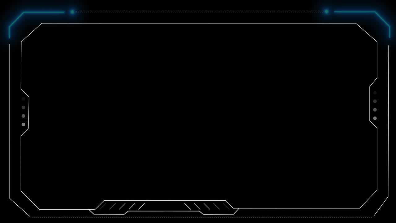 Hud framework digital technology science fiction framework interface design of frame with brackets