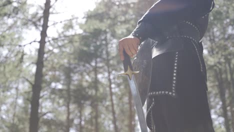 soldier holding a sword.