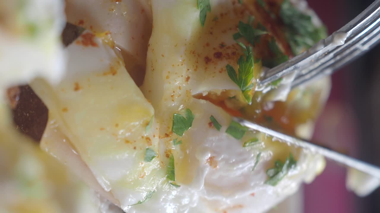 Close-up of a runny egg