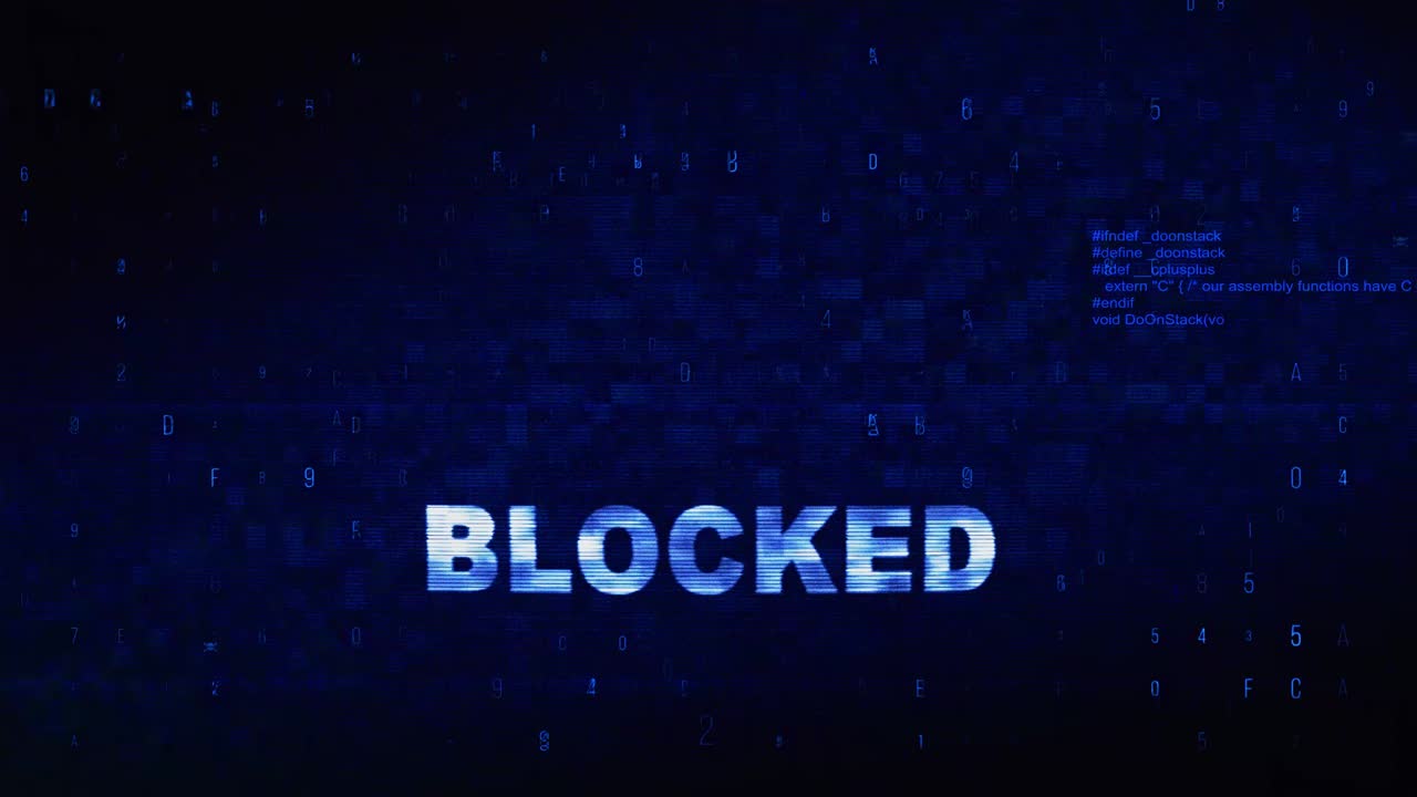 Blocked Warning on Digital Interface