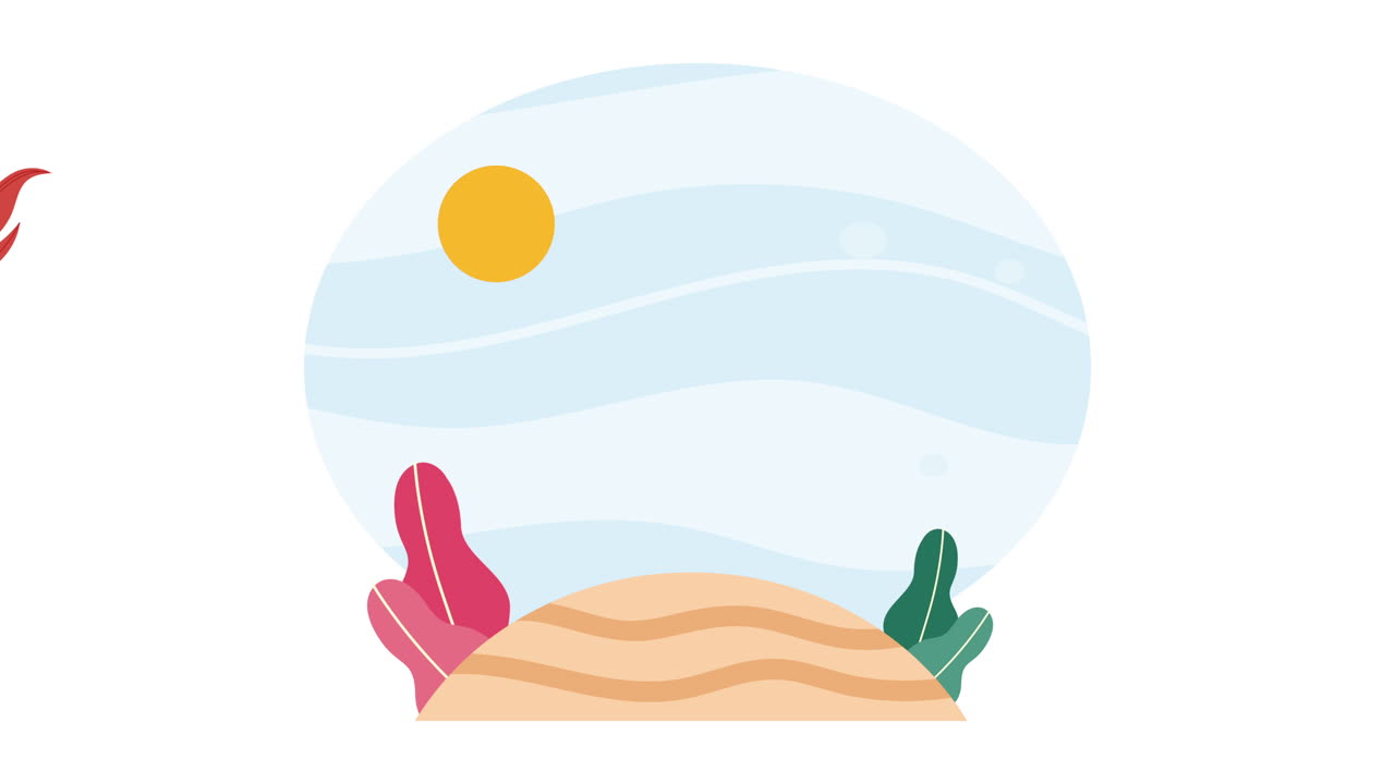 노란 리 애니메이션과 함께 아름다운 동화 해녀