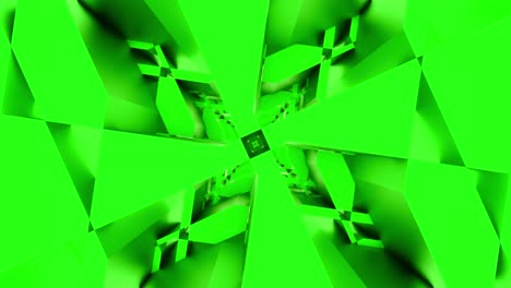 abstract geometric pattern in green