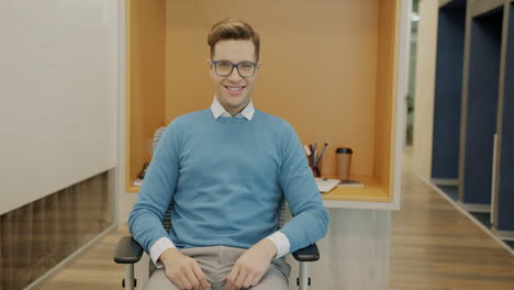 businessman in office setting