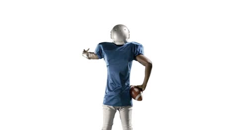 American-football-player-playing