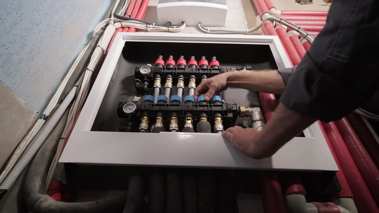 tecnico hvac installa sistemi di riscaldamento, ventilazione e aria condizionata
