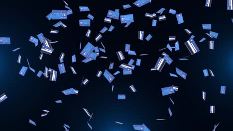 falling credit cards