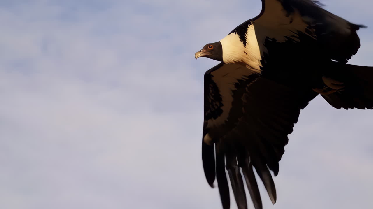 Condor Flying Over a Red Canyon Landscape